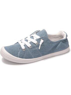 Stylish Women's Slip-On Canvas Sneakers | Comfortable Low Top Walking Shoes